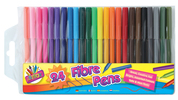 Fibre colouring pens-pk24