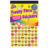 Funny face reward stickers
