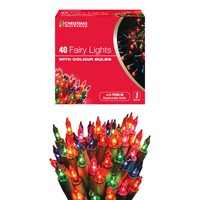 40 Multi colour shadeless tree lights
