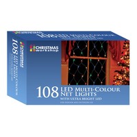 108 Multi colour LED static net lights
