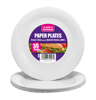 Paper plates-23cm-pk30