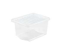 Crystal store box+lid-25 litre