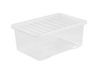 Crystal store box+lid-45 litre