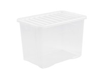 Crystal store box+lid-80 litre