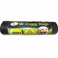 50 Large dog waste bags on roll