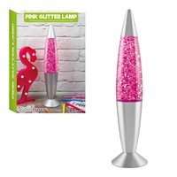 16'' Pink glitter lamp