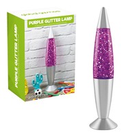 16'' Purple glitter lamp
