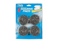 S/steel scouring pads-pk4