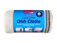 DLUX dish cloths-pk6 net