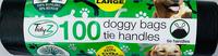 Doggy waste bags on roll-pk100