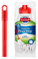 StarWash cotton mop with red handle