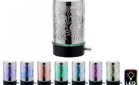 Silver plug in LED  colour changing aroma diffuser-Heart