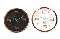 Embossed copper clock-23cm