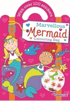 Mermaid colouring & sticker bag book