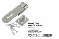 Heavy duty hasp & staple-3.5"x1.13"