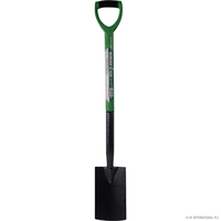 Border spade with plastic coated steel shaft