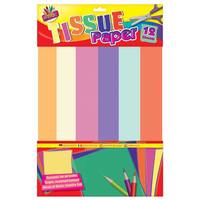 Tissue paper-12 sheets assorted colours