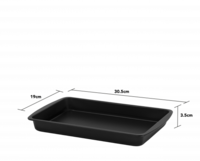 Wham Essentials deep oven tray-30.5x19x3.5cm