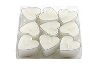 Heart shaped tealight candles-pk9