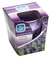 Glass candle-soothing lavender