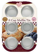 Steel 6 cup muffin tray