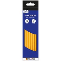HB Pencils w/eraser-pk15