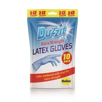 Latex gloves-pk10 medium