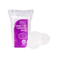 Pretty large oval cosmetic pads-pk50