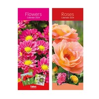 Super slim calendar-2024-Flowers & Roses