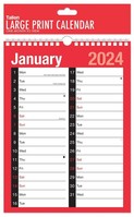 A4 Large print calendar-2024