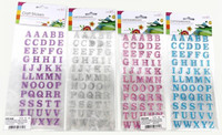 Alphabet gem stickers-21x9cm