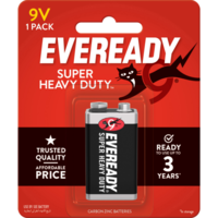 Eveready super heavy duty battery-9v