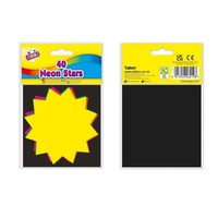 Neon stars-10x10cm-pk40