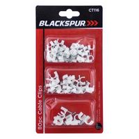 Cable clips-3 ast'd sizes-pk80