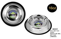 Stainless steel anti-skid dog bowl-16oz