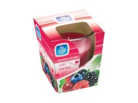 Glass candle-wild berries