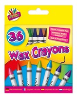 Wax crayons-pk36