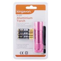 9 LED Aluminium torch with batteries