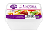 Microwave containers+lids-pk4x1ltr