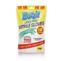 Vitrile gloves-pk10 large