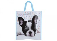 Shopping bag-french bulldog-16x18x6''