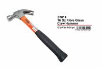 Claw hammer w/fibre glass handle-16oz