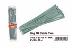 Cable ties-silver-370x3.6mm-pk20