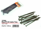 Cable ties-black-200x7.6mm-pk20
