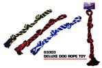 Deluxe knotted dog rope toy