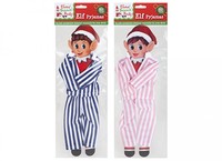 Elf striped pyjamas-2 ast'd