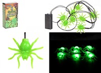 Battery operated LED spider lights-pk8