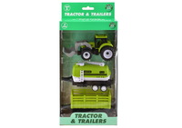 Tractor & trailers playset-3pc