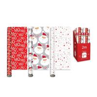 Foil festive fun Christmas wrapping paper-2m roll