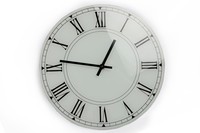 Glass clock-30cm